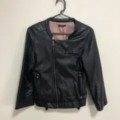 ライダースジャケット イタリアンラムレザージャケット本革ブラック レディース