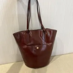 TOPKAPI ダークブラウン レザー トートバッグ トプカピ