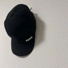 パール付き キャップ ブラック　セレクトのサムネイル