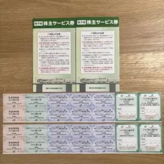 JR東日本 株主優待券 株主サービス券　冊子版2セット&紙版２セット