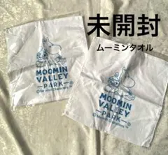 ムーミンタオル　ハンドタオル　２枚セット　タオル　白　ホワイト　ムーミン