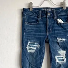 American Eagle JEGGING デニムパンツ ストレッチ ダメージ