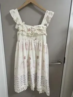 猫プリント　ロリータ ワンピース ジャンパース