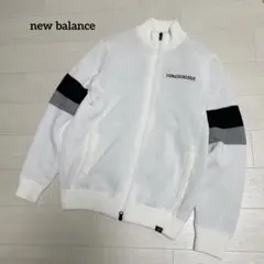 ニューバランス　ゴルフウェア　ニットジャケット　長袖　ポケット　ジップアップ