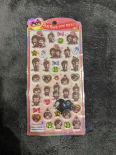 未開封！うるちゅるポップシール　モンチッチ　赤