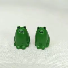 2個セット カエル ミニチュア マスコット 飾り
