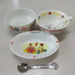 非売品　アンパンマン どんぶり 4個セット アンパンマン - 【非売品】アンパンマン どんぶり 小皿 子供