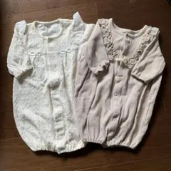 ツーウェイ・ドレスオール セット アイボリー ベージュ　テータテート