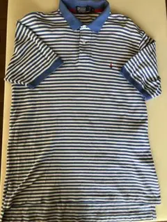 ポロ・ラルフ・ローレン ストライプポロシャツ　L