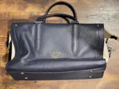 ATAO ヴァニラ トートバッグ 紺×白