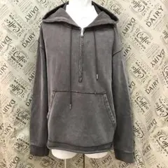 メルヴィンス オーバーサイズ HALF ZIP HOODY DYED S3114