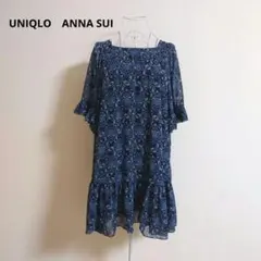 UNIQLO　ANNA SUI　シフォンワンピース　五分袖