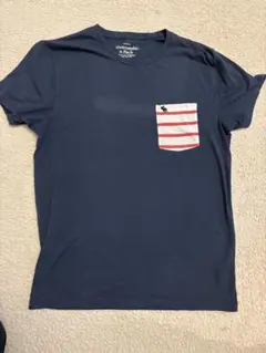 Abercrombie & Fitch ネイビー Tシャツ S