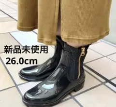 【新品未使用】【要確認】IGOR イゴール レインブーツ 長靴　黒26cmのサムネイル
