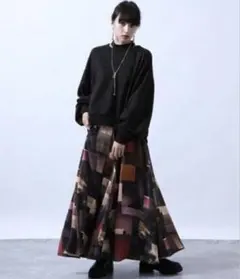 HARE ハレ　フォトコラージュスカート フレアスカート　hal05026trのサムネイル