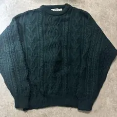 Aran Crafts アランクラフト アイルランド ウールケーブルニット XL