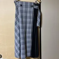 ミランカチェック柄プリーツスカート