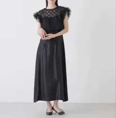 kaene/ボリュームブラウスセットドレス