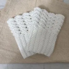 ♡つけ袖♡　ハンドウォーマー　アームウォーマー　　ホワイト♪