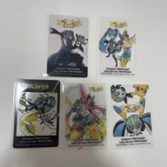 ポケモン　初音ミク　ららぽーと東京ベイ限定　クリアカード　全5種フルコンプ