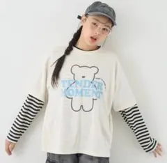 最終お値下げ新品ラブトキ【吸水速乾／さらさら】ルーズ半袖T+ロンTセット140