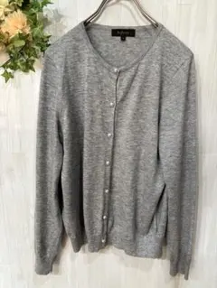 【Reflect 】カーディガン グレー レディース 長袖 シンプル ニット M