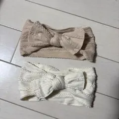 【処分予定】リボン付きヘアバンド2個セット
