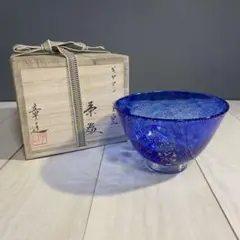義山　茶器　共箱 Yahoo!オークション - 【SAG】山下璃風 義山茶器 棗 ガラス製 共