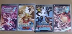 【PSP】ソフト4個セット③　ワンピース他　経年の傷み、汚れあり