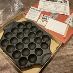 【新品未使用】イワチュウ たこ焼きプレート 鉄板 南部鉄器 岩鋳 IH 23穴のサムネイル