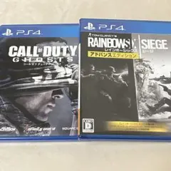 【セット】PS4 CoD ゴースト レインボーシックスシージ アドバンス