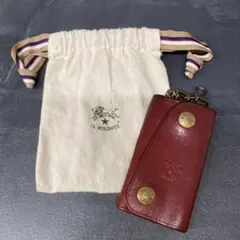 IL BISONTE レザーキーケース レッド