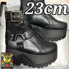 定価９７９０円 新品 23ｃｍ YOSUKE Gソール 厚底ブーツ 黒