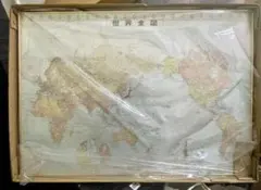 CITIZEN 壁掛け世界地図 日本語 額付き　壁掛け　時計のサムネイル