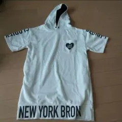 ホワイト　半袖　フード付き　ワンピース　かわいい　夏