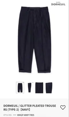 ★超希少★ワコマリア dormeuil 25ssレインボーラメスラックスNAVYのサムネイル