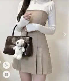 Ciel アシンメトリーサスペンダー付きスカート 新品 未使用 Sサイズ