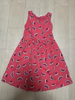 H&M スイカ柄 ノースリーブワンピース 134-140