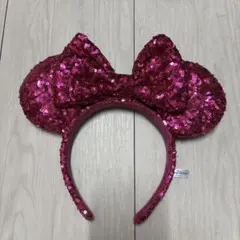 ミニーマウス耳カチューシャ ピンク
