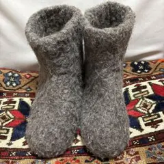 通販生活　ナチュラリッヒ・バルメフュッセ　ブラウン　Ｍ ルームシューズ