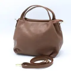 極美品 ポティオール 2way ショルダーバッグ サンドラ ゴートスキン 山羊革 極美品 ポティオール 2way ショルダーバッグ サンドラ ゴートスキン
