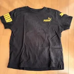 【PUMA】プーマ　Tシャツ　140cm 黒　ロゴあり