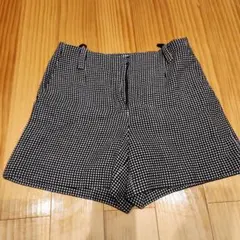 NATURAL BEAUTY BASIC チェック柄ショートパンツ Mサイズ