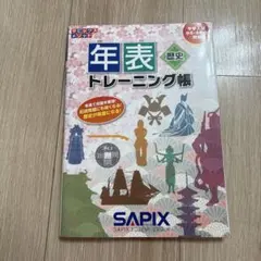 年表トレーニング帳 SAPIX 中学入試 歴史