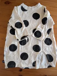 キッズ ドット柄 長袖カットソー