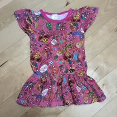 ヒスミニ フリル袖ワンピース 90cm