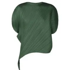 PLEATS PLEASE ノースリーブブラウス グリーン PLEATS PLEASE ISSEY MIYAKE - 美品 プリーツプリーズ イッセイミヤケ