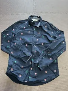 H&M キッズ　長袖シャツ　クリスマス　サンタ　150cm