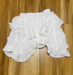 ホワイト フリル ミニスカートのサムネイル