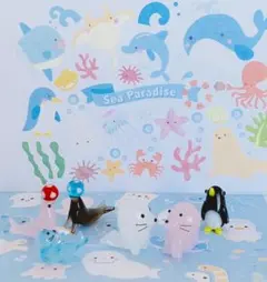 ガラス細工　海の人気者